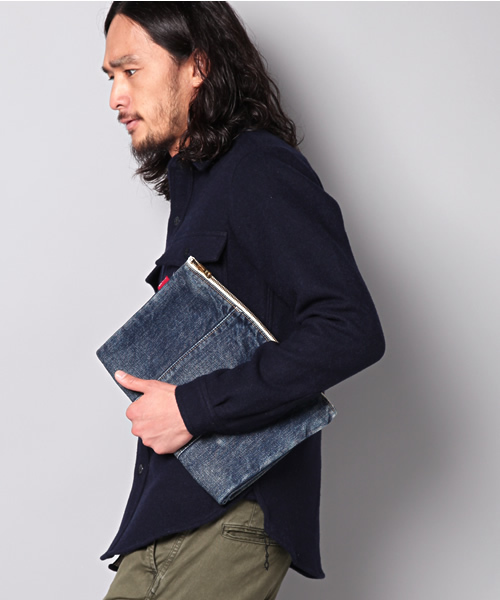 Denime（ドゥニーム）の「DENIM CLUTCH BAG（クラッチバッグ・メンズ・ブルー/インディゴブルー・FREE）」の10枚目の写真