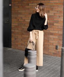 Girly Doll（ガーリードール）の「シンプルバルーン袖ニット（ニット/セーター）」