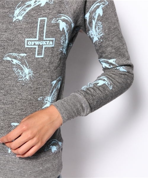 Manhattan Records（マンハッタン レコーズ）の「Ofwgkta / Dolphin Girls Boatneck（スウェット・メンズ・グレー×サックスブルー/グレー×ピンク・X-SMALL/LARGE/SMALL/MEDIUM）」の7枚目の写真