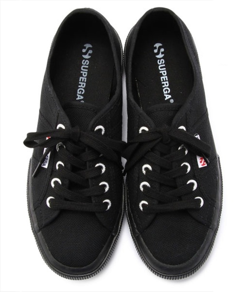 SUPERGA（スペルガ）の「スペルガ/SUPERGA ベーシックSNK スニーカー【L】（スニーカー・レディース・ブラック/ホワイト/ライトグレー/ワインレッド・36/37/38）」の2枚目の写真