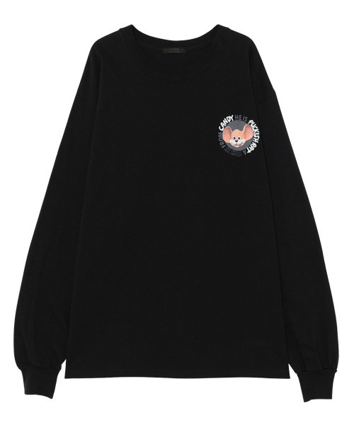 Candy Stripper（キャンディストリッパー）の「PUCKISH RAT L/S Tシャツ（Tシャツ/カットソー・レディース・ホワイト/ブラック/パープル/イエロー/グリーン系その他・2）」の3枚目の写真