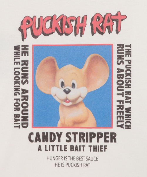 Candy Stripper（キャンディストリッパー）の「PUCKISH RAT L/S Tシャツ（Tシャツ/カットソー・レディース・ホワイト/ブラック/パープル/イエロー/グリーン系その他・2）」の11枚目の写真