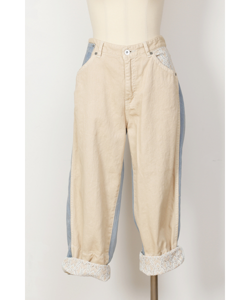 FURFUR（ファーファー）の「バイカラーデニムパンツ（デニムパンツ・レディース・インディゴブルー/ライトブルー・34/36/38）」の15枚目の写真