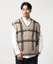 WEGO | WEGO/チェックジャガードベスト(ベスト)