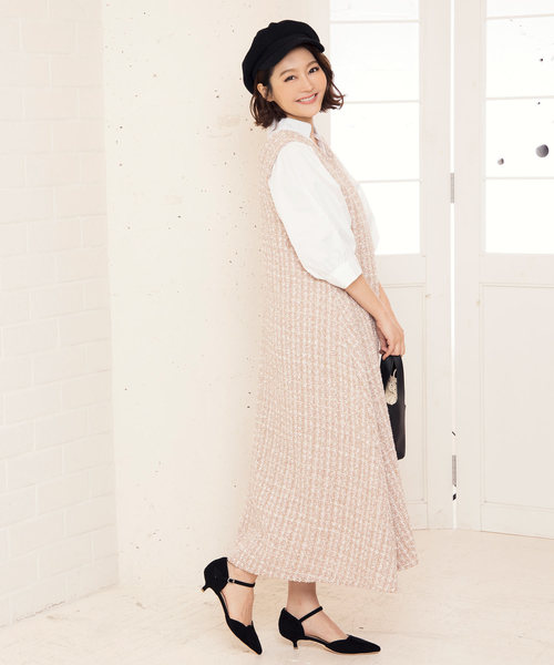 KOBE LETTUCE（コウベレタス）の「アンクルストラップキトゥンヒールサイドカットデザインパンプス（パンプス・レディース・グレイッシュベージュ/サックスブルー/ピンク/ブラック・L/LL/M/S）」の19枚目の写真