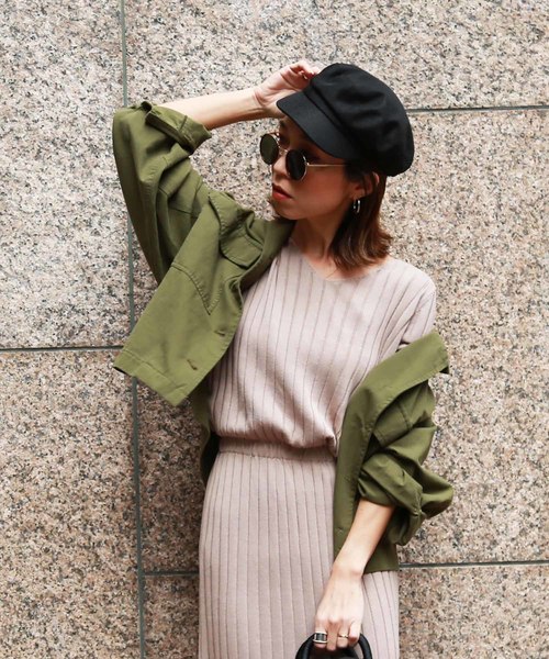 FREE'S MART（フリーズマート）の「◆バックサテンワークブルゾン（ブルゾン・レディース・ベージュ/カーキ・FREE）」の6枚目の写真