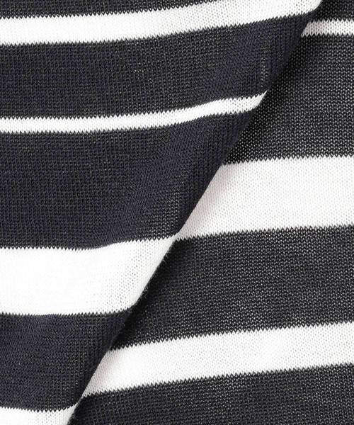 A/C DESIGN BY ALPHA CUBIC（エーシーデザインバイアルファキュービック）の「春夏カラーボーダーカーディガン（カーディガン/ボレロ・レディース・ネイビー/オフホワイト・L size/M size）」の13枚目の写真