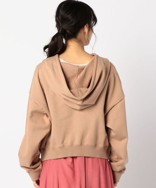 Khaju(カージュ)の「Khaju:ルーズフードジップパーカー(パーカー・レディース・ホワイト/ライトグレー/ベージュ系その他・ONE SIZE)」の10枚目の写真