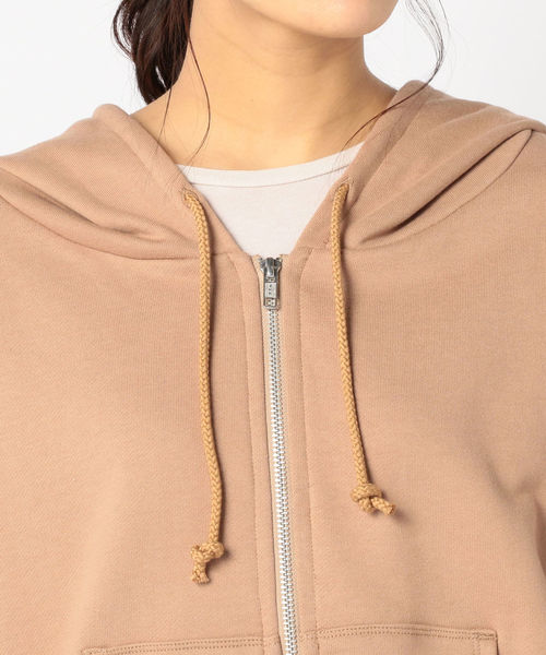 Khaju(カージュ)の「Khaju:ルーズフードジップパーカー(パーカー・レディース・ホワイト/ライトグレー/ベージュ系その他・ONE SIZE)」の15枚目の写真