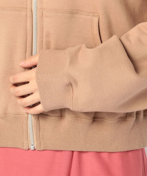 Khaju(カージュ)の「Khaju:ルーズフードジップパーカー(パーカー・レディース・ホワイト/ライトグレー/ベージュ系その他・ONE SIZE)」の8枚目の写真