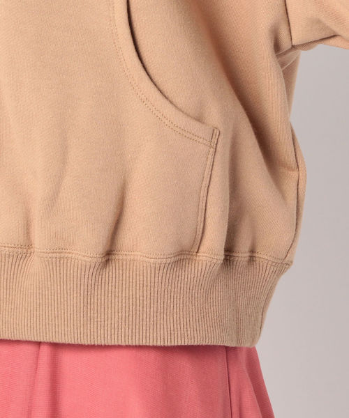 Khaju(カージュ)の「Khaju:ルーズフードジップパーカー(パーカー・レディース・ホワイト/ライトグレー/ベージュ系その他・ONE SIZE)」の4枚目の写真