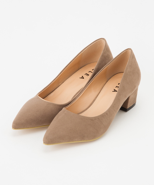 CLEA（クレア）の「【4.5cmヒール】デイリーポインテッドチャンキーパンプス（パンプス・レディース・ベージュ/ブラック/グレー/ブラック系その他/ワイン/キャメル・23.5cm/25.0cm/23.0cm/24.0cm/24.5cm/22.5cm）」の20枚目の写真
