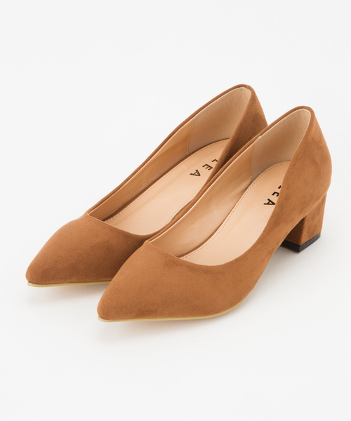CLEA（クレア）の「【4.5cmヒール】デイリーポインテッドチャンキーパンプス（パンプス・レディース・ベージュ/ブラック/グレー/ブラック系その他/ワイン/キャメル・23.5cm/25.0cm/23.0cm/24.0cm/24.5cm/22.5cm）」の22枚目の写真