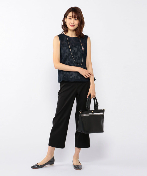 A/C DESIGN BY ALPHA CUBIC（エーシーデザインバイアルファキュービック）の「セミワイドパンツ（その他パンツ・レディース・ブラック/ネイビー・61/67/70/64）」の14枚目の写真