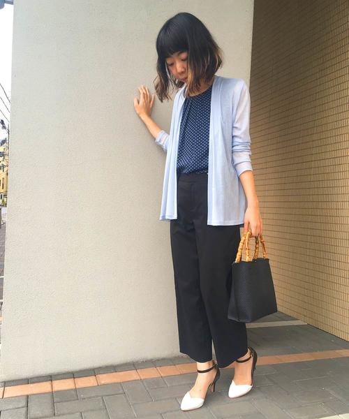 A/C DESIGN BY ALPHA CUBIC（エーシーデザインバイアルファキュービック）の「セミワイドパンツ（その他パンツ・レディース・ブラック/ネイビー・61/67/70/64）」の19枚目の写真