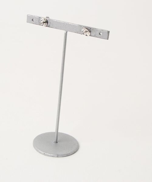 TONE SELECT GOODS（トーンセレクトグッズ）の「【925 SILVER ACC】Native天然石ピアスSV925(OG)（ピアス（両耳用）・レディース・ホワイト/ブラック/ターコイズブルー・FREE）」の5枚目の写真