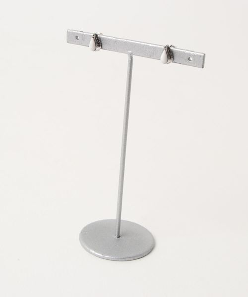 TONE SELECT GOODS（トーンセレクトグッズ）の「【925 SILVER ACC】Native天然石ピアスSV925(OG)（ピアス（両耳用）・レディース・ホワイト/ブラック/ターコイズブルー・FREE）」の6枚目の写真