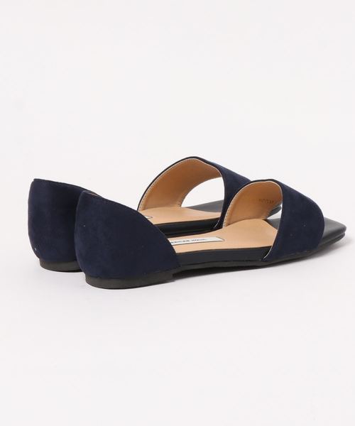 AMERICAN HOLIC(アメリカンホリック)の「スクエアセパレートフラットパンプス(サンダル・レディース・ベージュ/ネイビー/イエロー・S/M/L)」の5枚目の写真