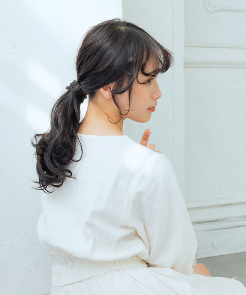 LINEASTORIA（リネアストリア）の「【ポニーテール】ブリッジポニーテール フラワーカールミディ（ウィッグ・レディース・その他4/その他5/その他1/その他6/その他3/その他2・FREE）」の7枚目の写真