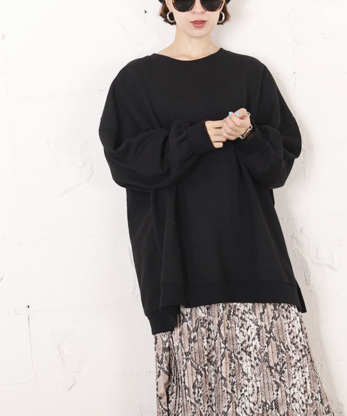 coca（coca）（コカ）の「ビッグシルエットバルーンスリーブスウェットトップス（スウェット・レディース・ホワイト/ブラック/パープル/ブラウン・ONE SIZE）」の22枚目の写真