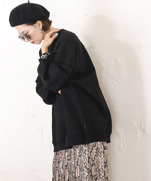 coca（coca）（コカ）の「ビッグシルエットバルーンスリーブスウェットトップス（スウェット・レディース・ホワイト/ブラック/パープル/ブラウン・ONE SIZE）」の16枚目の写真