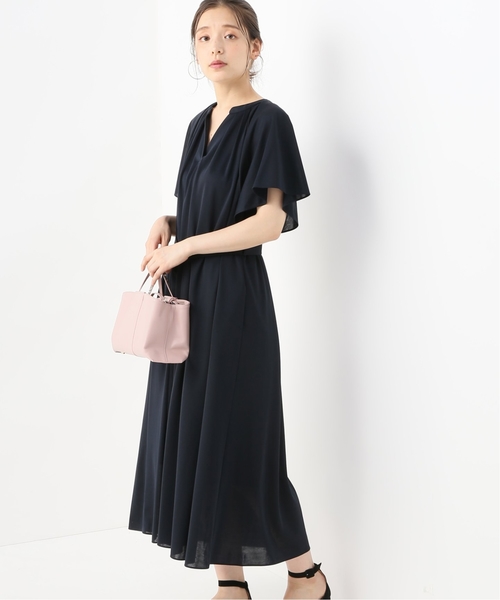 La TOTALITE(ラトータリテ)の「ライトポンチワンピース【手洗い可能】◆(ワンピース・レディース・ネイビー/ブラウン・FREE)」の1枚目の写真