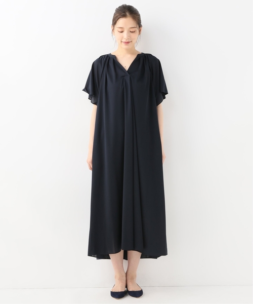 La TOTALITE(ラトータリテ)の「ライトポンチワンピース【手洗い可能】◆(ワンピース・レディース・ネイビー/ブラウン・FREE)」の22枚目の写真