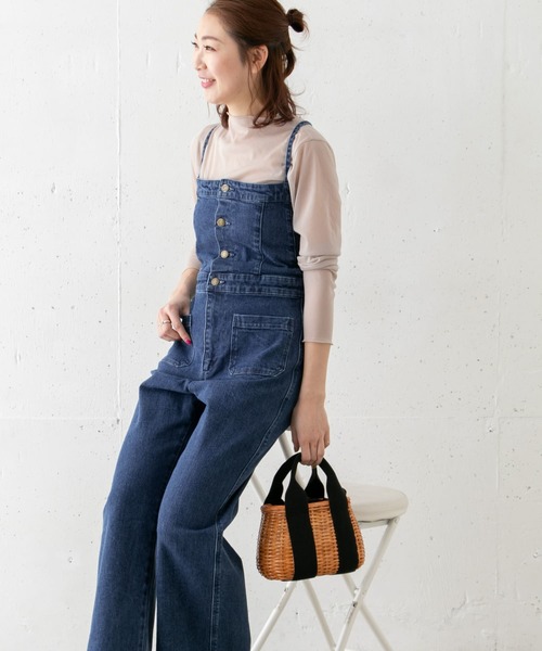 URBAN RESEARCH ROSSO(�A�[�o�����T�[�`���b�\)��ROSSO×Lee�@<�ʒ�>DENIM SALOPETTE(�T���y�b�g/�I�[�o�[�I�[��)