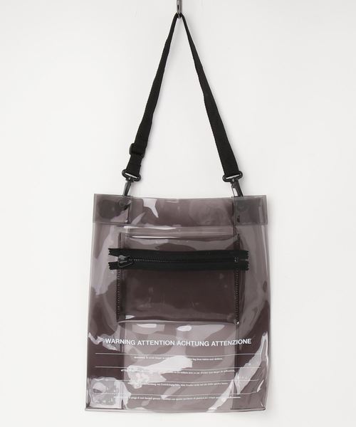 LORINZA（ロリンザ）の「【LORINZA】PVC SHOLDER BAG/クリアショルダーバッグ（ショルダーバッグ・メンズ・ブラック/シルバー・FREE）」の2枚目の写真