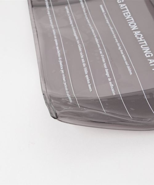 LORINZA（ロリンザ）の「【LORINZA】PVC SHOLDER BAG/クリアショルダーバッグ（ショルダーバッグ・メンズ・ブラック/シルバー・FREE）」の5枚目の写真