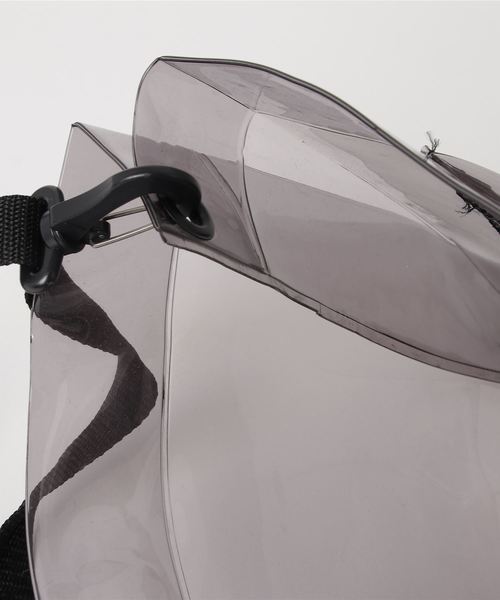 LORINZA（ロリンザ）の「【LORINZA】PVC SHOLDER BAG/クリアショルダーバッグ（ショルダーバッグ・メンズ・ブラック/シルバー・FREE）」の3枚目の写真
