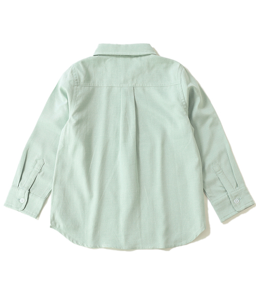 devirock（デビロック）の「オックスフォードシャツ（シャツ/ブラウス・キッズ・ミント/ホワイト・120cm/130cm/110cm/100cm/140cm/150cm/160cm）」の4枚目の写真