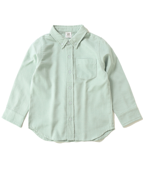devirock（デビロック）の「オックスフォードシャツ（シャツ/ブラウス・キッズ・ミント/ホワイト・120cm/130cm/110cm/100cm/140cm/150cm/160cm）」の10枚目の写真