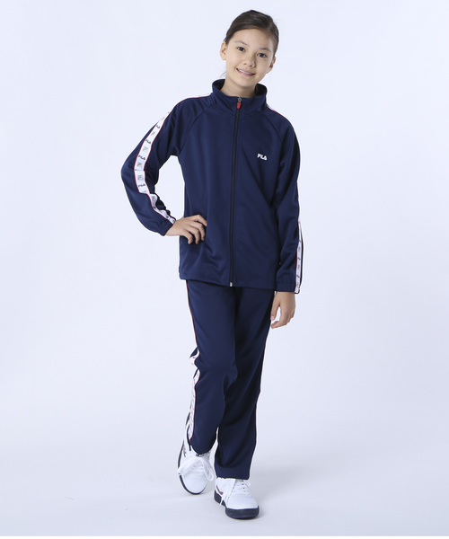 FILA(フィラ)の「【FILA / フィラ】 キッズジャージ上下組セット / ボーイズ ガールズ スポーティー(ジャージ・キッズ・ブラック/ネイビー・140/150/160)」の4枚目の写真
