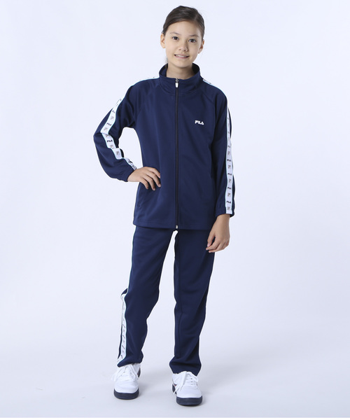 FILA ネイビー ストライプセット FILA（フィラ）の「【FILA / フィラ】 キッズジャージ上下組