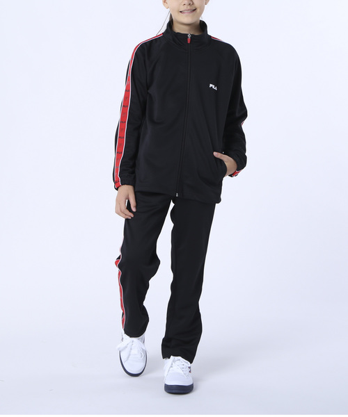 FILA(フィラ)の「【FILA / フィラ】 キッズジャージ上下組セット / ボーイズ ガールズ スポーティー(ジャージ・キッズ・ブラック/ネイビー・140/150/160)」の10枚目の写真