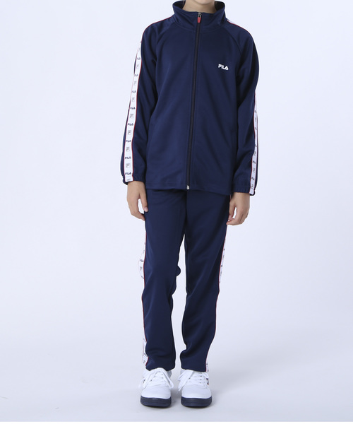 FILA(フィラ)の「【FILA / フィラ】 キッズジャージ上下組セット / ボーイズ ガールズ スポーティー(ジャージ・キッズ・ブラック/ネイビー・140/150/160)」の13枚目の写真