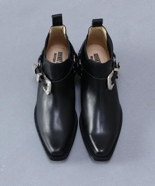 H BEAUTY&YOUTH UNITED ARROWS(エイチビューティーアンドユースユナイテッドアローズ)の「<JOHNNY BULLS>LEATHER BOOTS BLACK/ブーツ(ブーツ・メンズ・ブラック・41/40/42/39)」の3枚目の写真