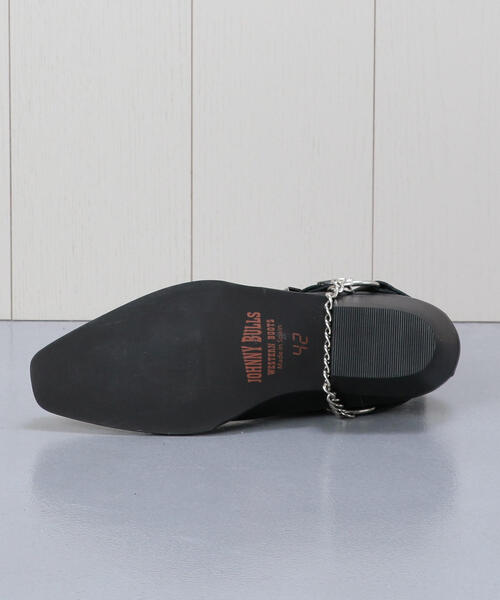 H BEAUTY&YOUTH UNITED ARROWS(エイチビューティーアンドユースユナイテッドアローズ)の「<JOHNNY BULLS>LEATHER BOOTS BLACK/ブーツ(ブーツ・メンズ・ブラック・41/40/42/39)」の4枚目の写真