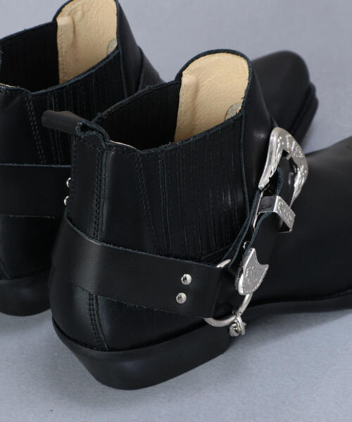 H BEAUTY&YOUTH UNITED ARROWS(エイチビューティーアンドユースユナイテッドアローズ)の「<JOHNNY BULLS>LEATHER BOOTS BLACK/ブーツ(ブーツ・メンズ・ブラック・41/40/42/39)」の7枚目の写真