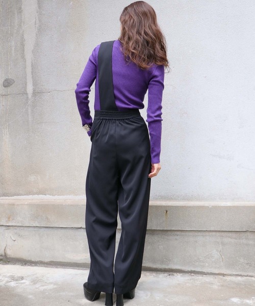 Avvenente（アベネンテ）の「【入荷なし】【Avvenente】2WAYワンショルダーパンツ（その他パンツ・レディース・ブラック/テラコッタ・M）」の11枚目の写真