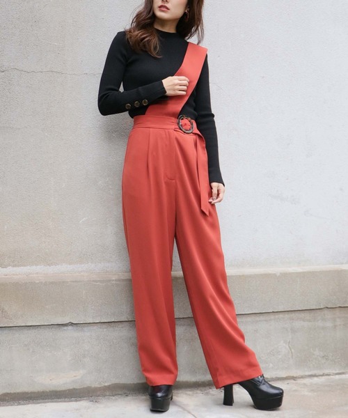 Avvenente（アベネンテ）の「【入荷なし】【Avvenente】2WAYワンショルダーパンツ（その他パンツ・レディース・ブラック/テラコッタ・M）」の22枚目の写真