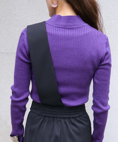 Avvenente（アベネンテ）の「【入荷なし】【Avvenente】2WAYワンショルダーパンツ（その他パンツ・レディース・ブラック/テラコッタ・M）」の4枚目の写真