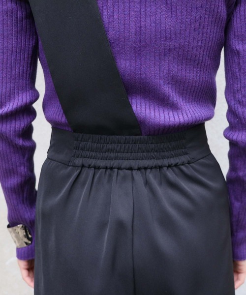 Avvenente（アベネンテ）の「【入荷なし】【Avvenente】2WAYワンショルダーパンツ（その他パンツ・レディース・ブラック/テラコッタ・M）」の7枚目の写真