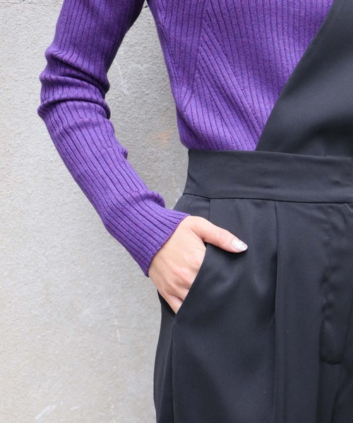 Avvenente（アベネンテ）の「【入荷なし】【Avvenente】2WAYワンショルダーパンツ（その他パンツ・レディース・ブラック/テラコッタ・M）」の13枚目の写真