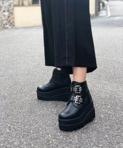 Sugar Sugar 厚底ベルトボリュームブーツ