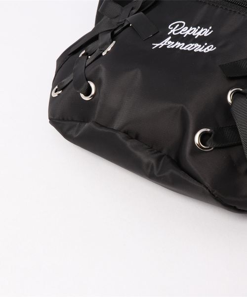 repipi armario(レピピ アルマリオ)の「アミアゲウエストショルダー(ボディバッグ/ウエストポーチ・キッズ・グレー/ピンク/ブラック・FREE)」の5枚目の写真