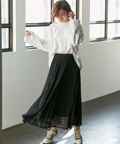 GeeRA(ジーラ)の「バルファスレーススカート(スカート・レディース・ホワイト/ブラック・MEDIUM/LARGE)」の9枚目の写真