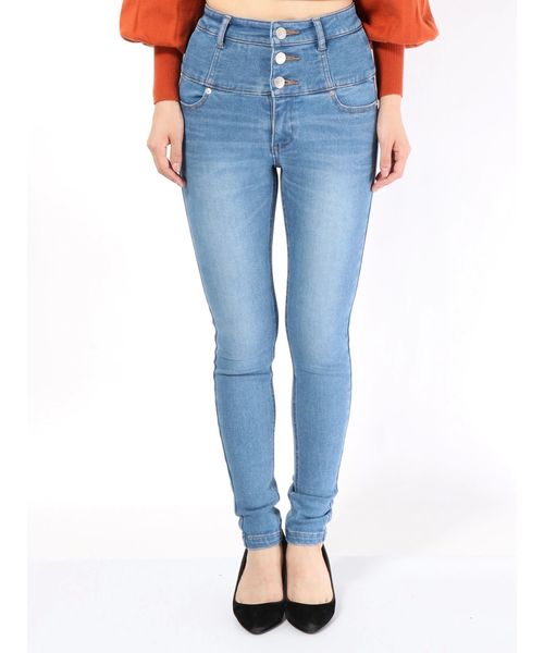 EMODA（エモダ）の「【ELDER】FIXハイウエストデニム（デニムパンツ・レディース・ブラック/インディゴブルー/ブルー・SMALL/MEDIUM/X-SMALL）」の8枚目の写真