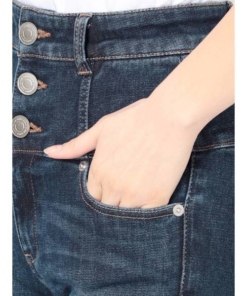 EMODA（エモダ）の「【ELDER】FIXハイウエストデニム（デニムパンツ・レディース・ブラック/インディゴブルー/ブルー・SMALL/MEDIUM/X-SMALL）」の15枚目の写真